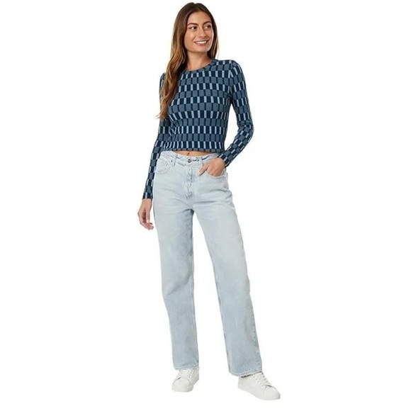 SOLD NWT Madewell Rib Cropped Long Sleeve Top, Size XS - Picture 5 of 13